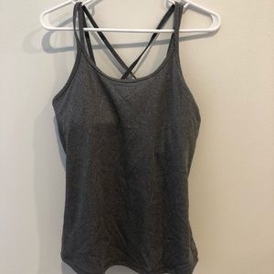 Full length tank top with built in bra